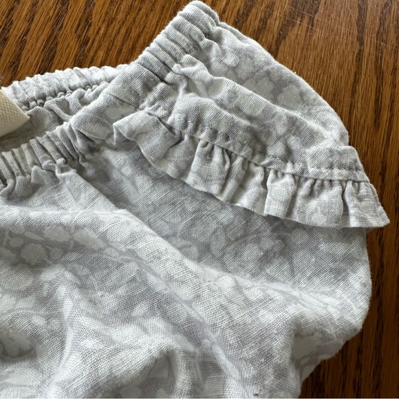 Like New Baby Gap Linen Blend Two Piece Summer Floral Outfit, 3-6 months - Picture 11 of 13